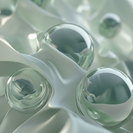 Abstract multi-colored spheres deformの素材