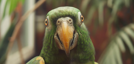 Parrot with bulging eyesの素材