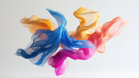 Abstract objects made of colorful furの素材