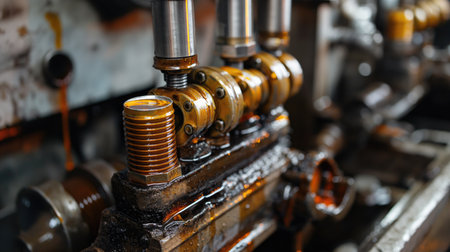 The engine oil inside the mechanism lubricates the rubbing partsの素材