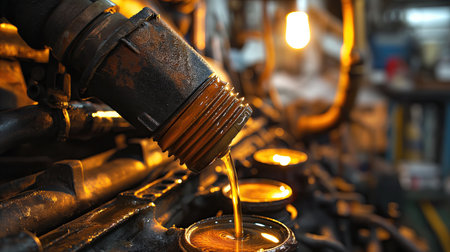 The engine oil inside the mechanism lubricates the rubbing partsの素材