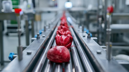 Conveyor Belt With Human Hearts For Transplantationの素材