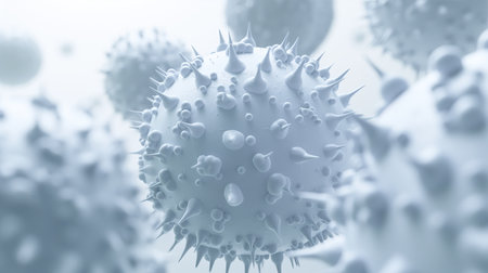 Abstract spheres with spikesの素材