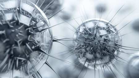 Abstract spheres with spikesの素材