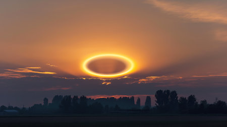 The Light Effect Is Like A Solar Eclipseの素材