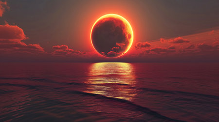 The Light Effect Is Like A Solar Eclipseの素材