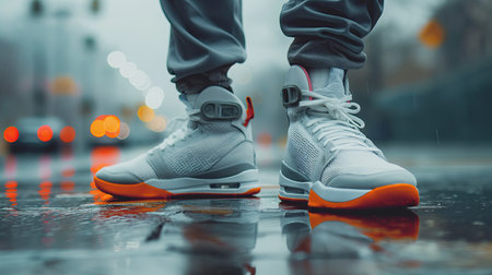 Basketball players sneakersの素材