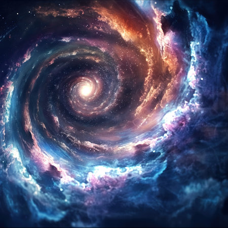 Abstract spiral galaxyの素材