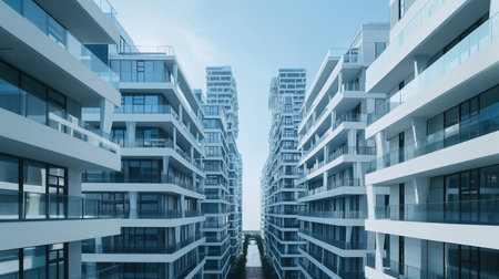 A city of identical housesの素材