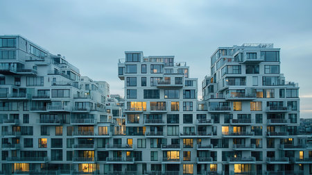 A city of identical housesの素材