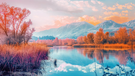 Scenery in acid colorの素材