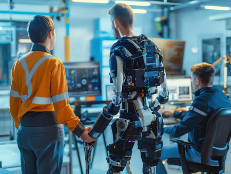 Scientists, engineers tune artificial limbs to a person without limbsの素材