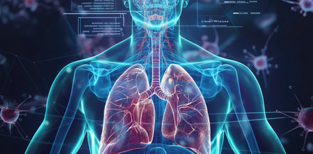 Luminous Hologram Human Lungの素材