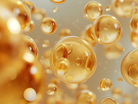 Background of cosmetics atom ballsの素材