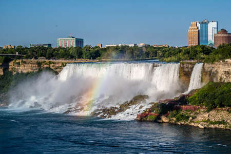 The well known Niagara Falls in Canada, Ontarioの写真素材