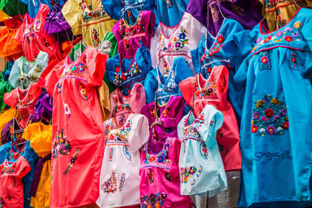 A traditional Mexican clothing in Nuevo Progreso, Mexico