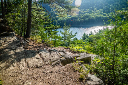 The Beech Cliff Trail in Acadia National Park, Maine