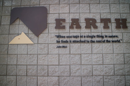 Red Rock Canyon, NV, USA - March 4, 2018: A famous quote from a famous mountaineerのeditorial素材