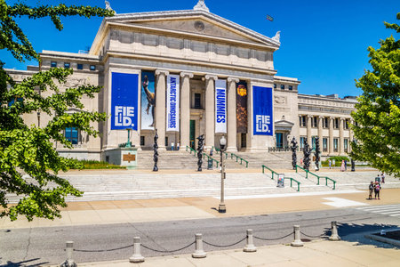 Chicago, IL, USA - July 8, 2018: The famous Field Museumのeditorial素材