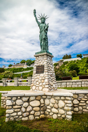 Mackinac Island, MI, USA - June 23, 2018: The Boy Scouts of America monumentのeditorial素材