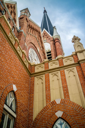 Green Bay, WI, USA - June 16, 2018: The beautiful St. Willebrord Catholic Churchのeditorial素材