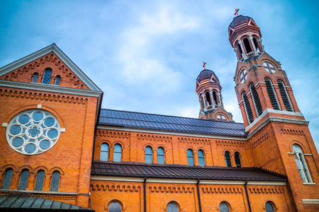 Green Bay, WI, USA - June 16, 2018: The beautiful St. Willebrord Catholic Churchのeditorial素材