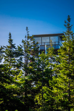 Acadia National Park, ME, USA - August 15, 2018: The Beech Mountain Fire Towerのeditorial素材