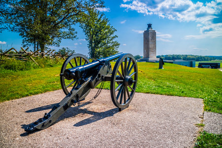 Gettysburg, PA, USA - Sept 19, 2018: The Gettysburg National Military Park