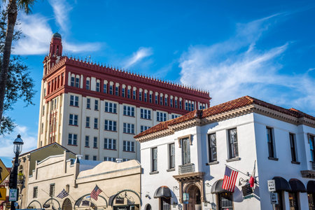 St Augustine, FL, USA - Feb 7, 2019: The Treasury on The Plazaのeditorial素材