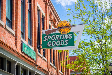 Three Forks, MT, USA - June 5, 2019: The Sporting Goods Ammo and Reloadingのeditorial素材
