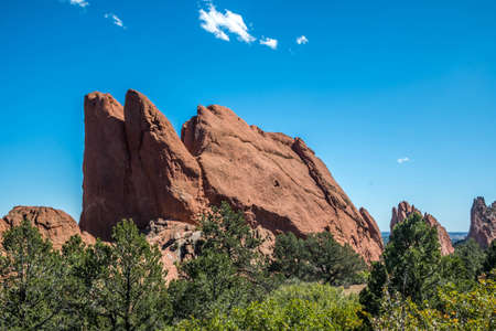 The South Gateway Rock in Colorado Springs, Coloradoの写真素材