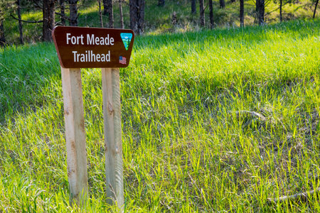 Sturgis, SD, USA - May 29, 2019: The Fort Meade Trail Headのeditorial素材