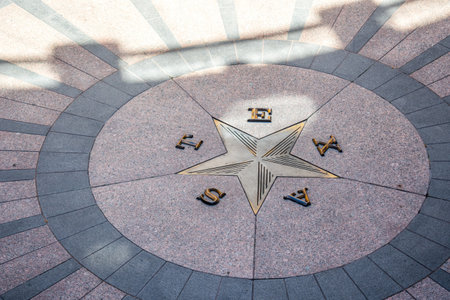 Austin, TX, USA - March 9, 2019: The huge outside preserve grounds of Texas State Capitolのeditorial素材