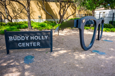 Lubbock, TX, USA - April 28, 2019: The Buddy Holly Centerのeditorial素材