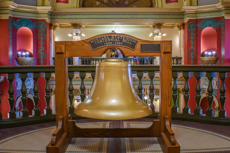 Helena, MT, USA - July 20, 2019: The Montana Statehood Centennial Bellのeditorial素材