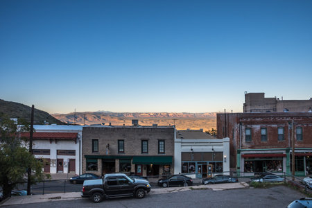 Jerome, AZ, USA - October 11, 2019: A well known city for its birthplace of copper mining place