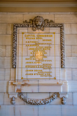 Salt Lake City, UT, USA - August 5, 2019: The large hallways of the inside building of Utah State Capitolのeditorial素材