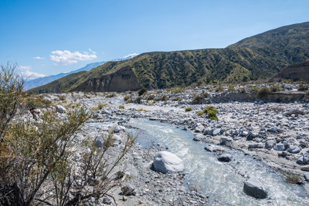 A natural preserve of natural resources in Whitewater Preserve Wildlands Conservancyの写真素材