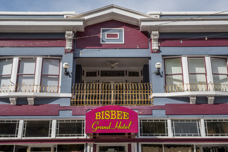 Bisbee, AZ, USA - November 17, 2019: The Bisbee Grand Hotelのeditorial素材