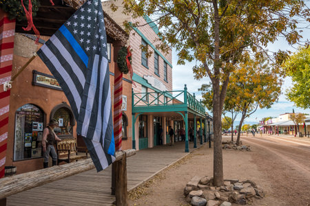 Tombstone, AZ, USA - November 17, 2019: A well known city for its production of silver bullionsのeditorial素材