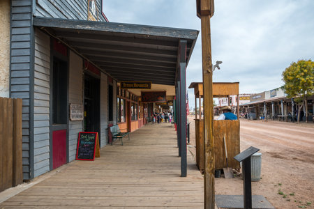 Tombstone, AZ, USA - November 17, 2019: A well known city for its production of silver bullionsのeditorial素材