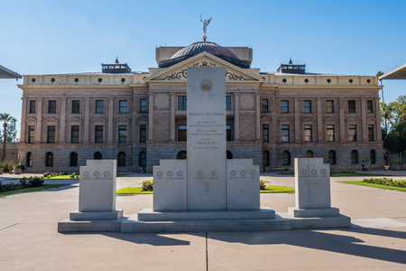 Phoenix, AZ, USA - October 26, 2019: The Arizona War Heroes Memorialのeditorial素材