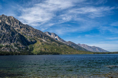 The Meandering Snake River in Grand Teton National Park, Wyomingの写真素材