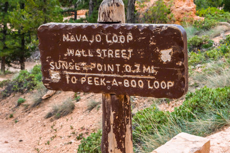 Bryce Canyon NP, UT, USA - May 29, 2020: The different kinds of trials going to its scenic destinationのeditorial素材
