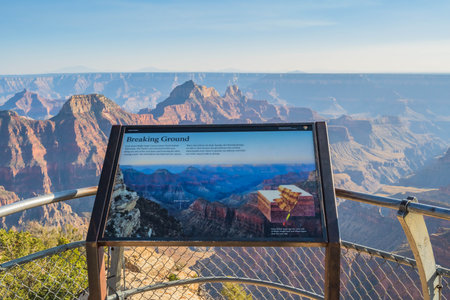 Grand Canyon NP, AZ, USA - Oct 2, 2020: The Breaking Groundのeditorial素材