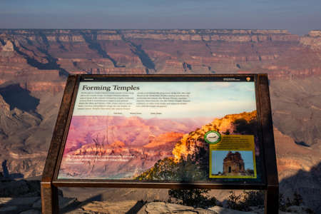 Grand Canyon NP, AZ, USA - Oct 13, 2020: The Forming Templesのeditorial素材