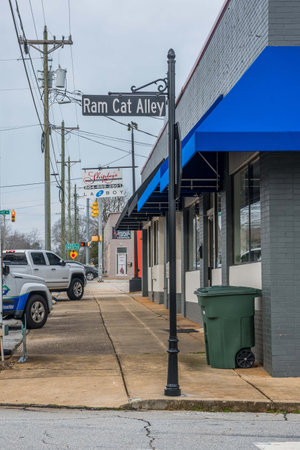 Seneca, SC, USA - Dec 31, 2020: The Ram Cat Alleyのeditorial素材