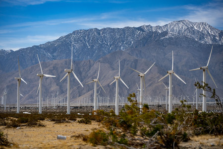 A beautiful overlooking view of nature in Palm Springs, California