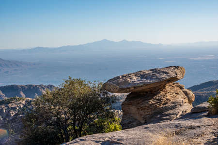 An overlooking view of nature in Tucson, Arizona