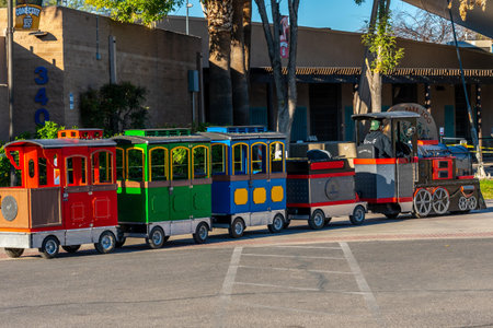 Tucson, AZ, USA - Nov 8, 2021: The Reid Park Railwayのeditorial素材